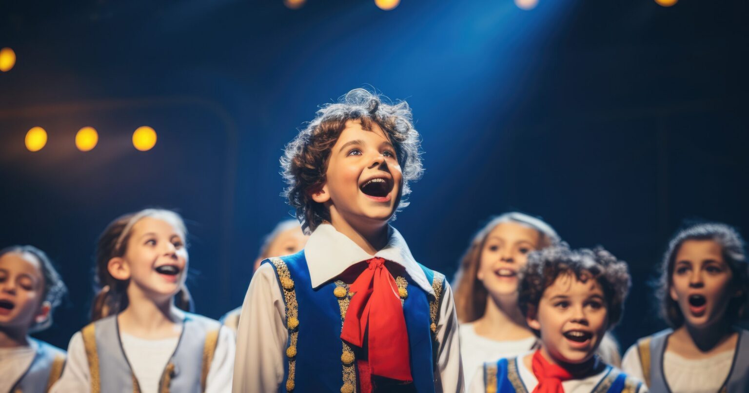 des-jeunes-enfants-jouent-une-piece-de-theatre-pour-celebrer-la-journee-mondiale-du-theatre